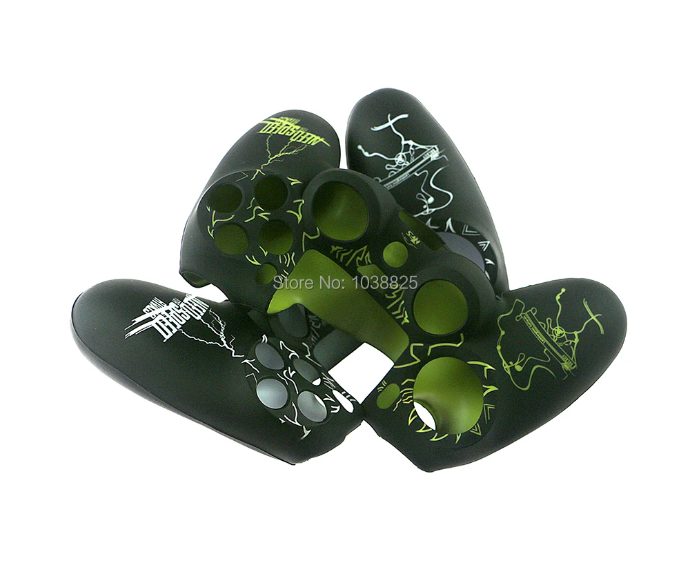 2 قطعة/الوحدة موضة سيليكون المطاط هلام جراب هاتف جلد تحتاج ل سرعة تصميم ل بلاي ستيشن 4 PS4 تحكم