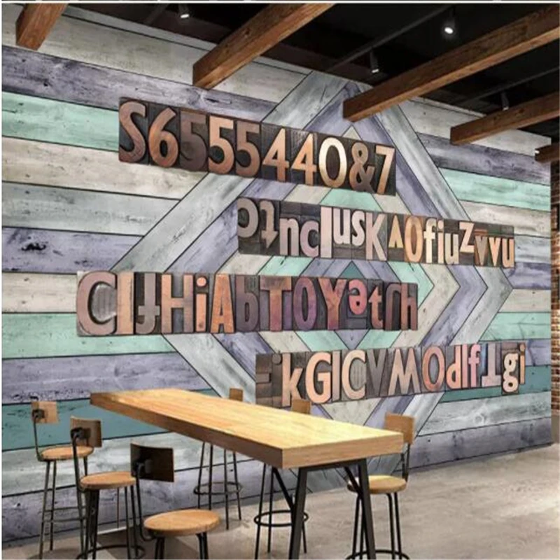 wellyu papel de parede Custom wallpaper  Beige grain pattern square wood grain mosaic 3d TV background wall  papier peint