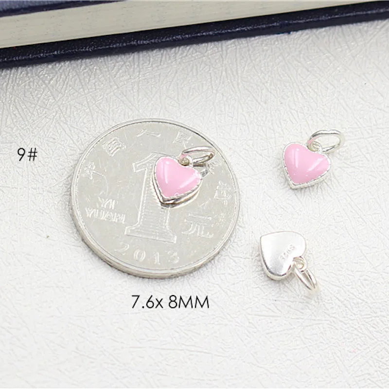 10pcs/lot simple jewelry moon heart stars pendants charms for bracelet necklace DIY jewelry making - view 4