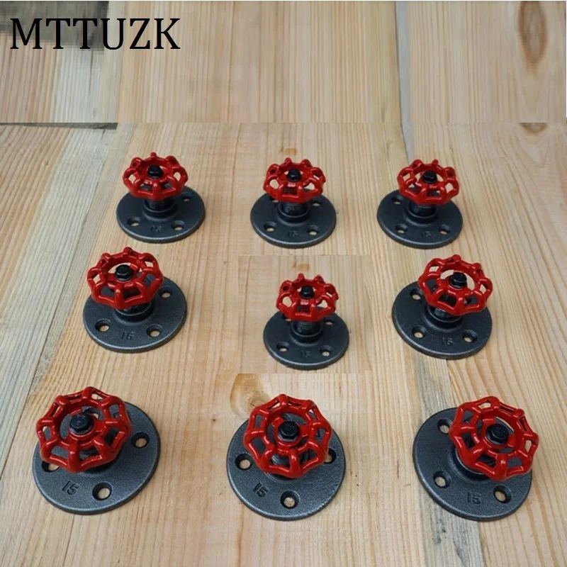 MTTUZK Industrial wind round clothes hook fashion bathroom coat hook retro wrought iron clothing &coat hook robe hooks MT09