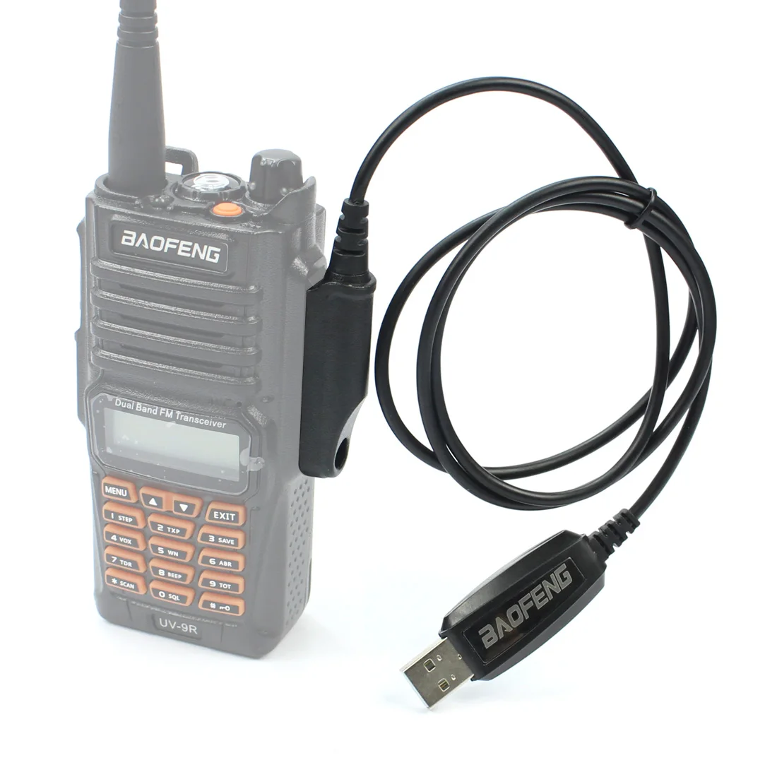 Asli Baofeng UV-9R USB Kabel Pemrograman Tahan Air untuk Baofeng BF-9700 UV-9R Plus BF-A58 Walkie Talkie dengan CD Driver