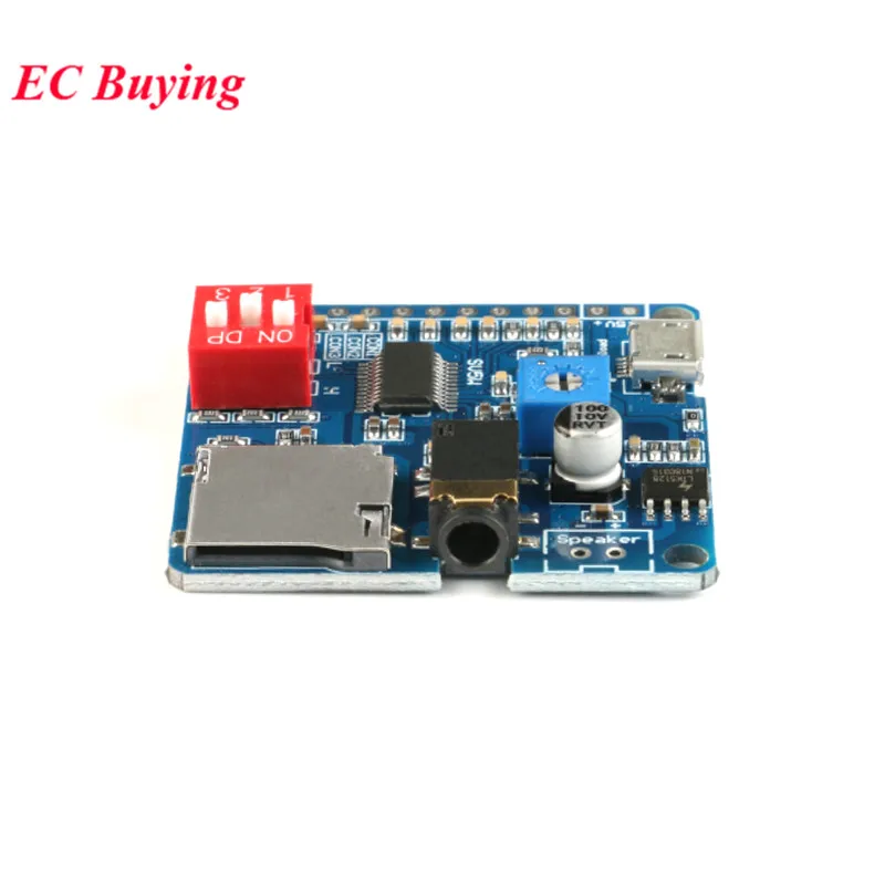 2Pcs/1pc DY-SV5W MP3 Voice Playback Module Board WAV Decoding Trigger Serial Sound Control For Arduino