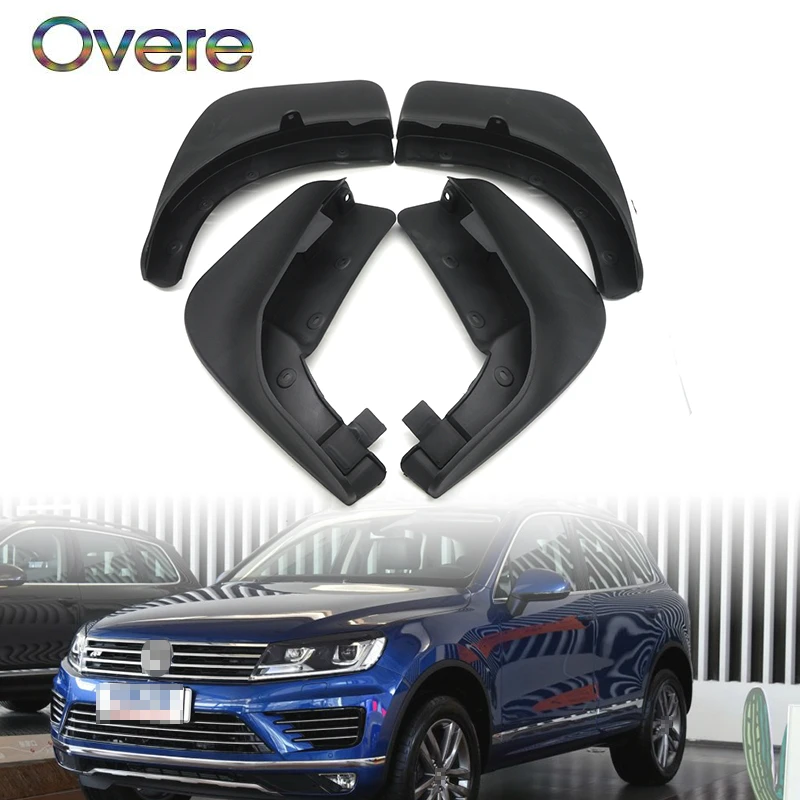 

OVERE Car Front Rear Mudguards For 2011 2012 2013 2014 2015 2016 2017 VW Touareg 2 Mk2 Car-styling 1Set Mudflap Accessories