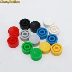 20PCS A17 Inner 3.2mm Plastic Tactile Switch Button Caps Push Key Caps Multicolor Concave 5.3*10mm for 6 * 6 Round Tact Switch