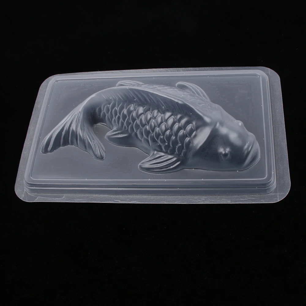 3D Koi Fish Shape Plastic Cake Chocolate Jelly Mould Mold DIY Molds Large Medium And Small Sizes Baking Tools Decorations