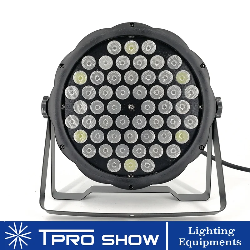 UV Light LED Par 54x3W UV Disco Light Flat Strobescope Stage Lighting Effect Dmx Sound Control Blacklight Party Dark Performance