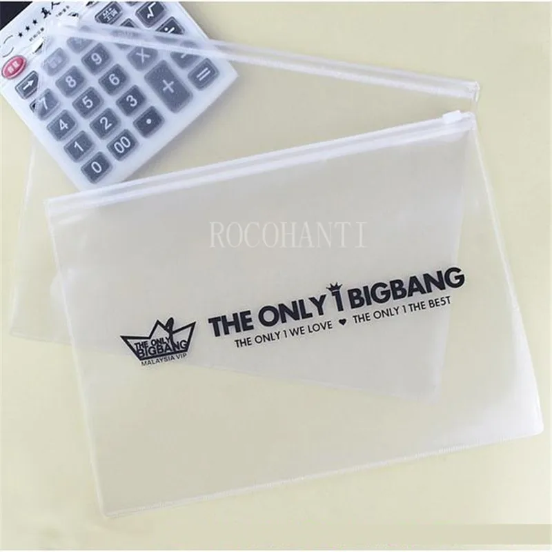 10pcs Waterproof Clear PVC Zipper Bag Plastic Gift Bag With Zipper Transparent Document File Packing Organizer A4 / B5 / A5 / A6