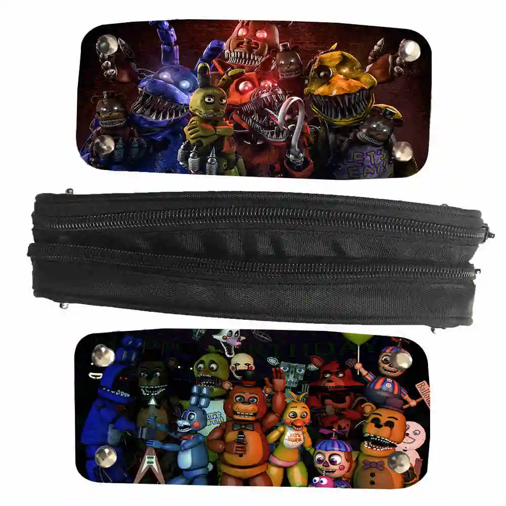 FNAF Pencil Bag Anime Animal Freddy Chica Foxy Galaxy UT Casual Case Women Men For Teenagers Boys Girls Kid Pencil Box Handbags