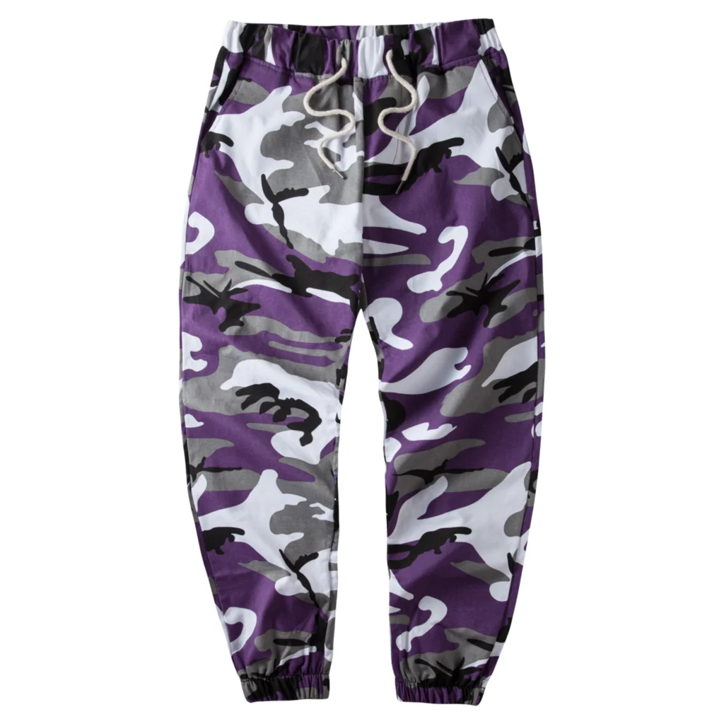 Ins pantaloni da jogging mimetici arancioni da uomo pantaloni Casual intrecciati Hip Hop tasche per pantaloni militari tattici pantaloni sportivi in