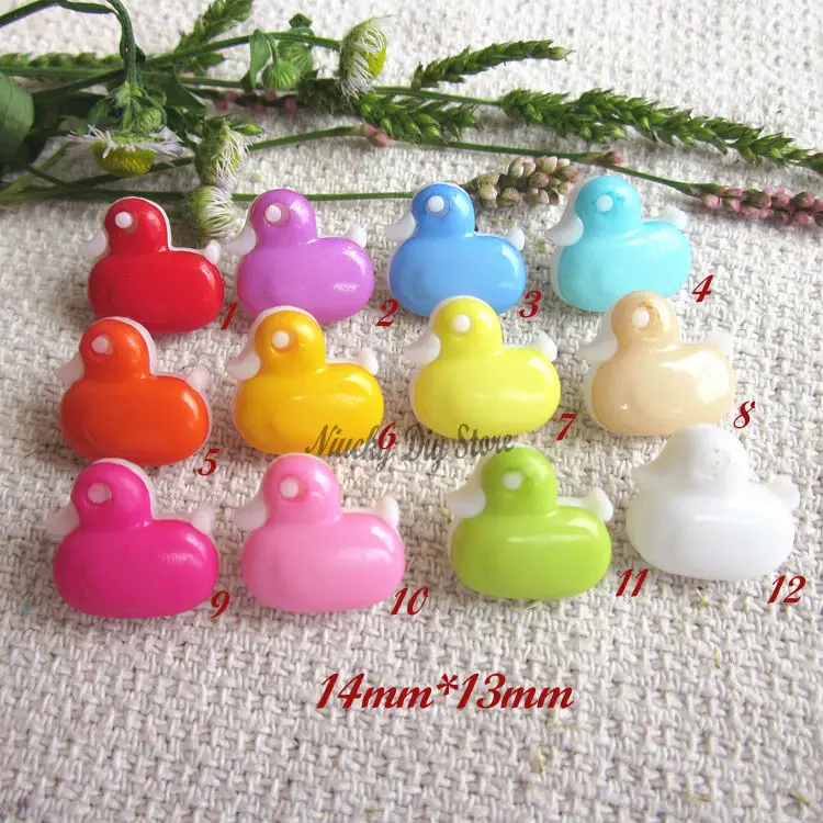 120pcs/lot little duck buttons mixed color cartoon buttons for child sewing accessory and decoration accessories wholesale