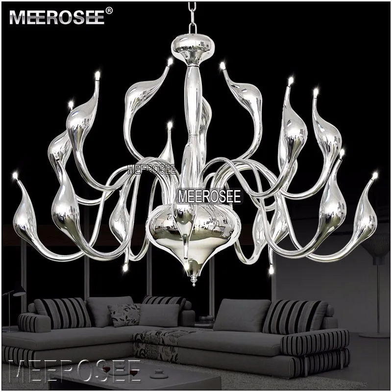 Art Decor European Candle LED Swan Chandeliers Ceiling Bedroom Living Room Modern Decoration G4 Drop Lighting Free Shipping