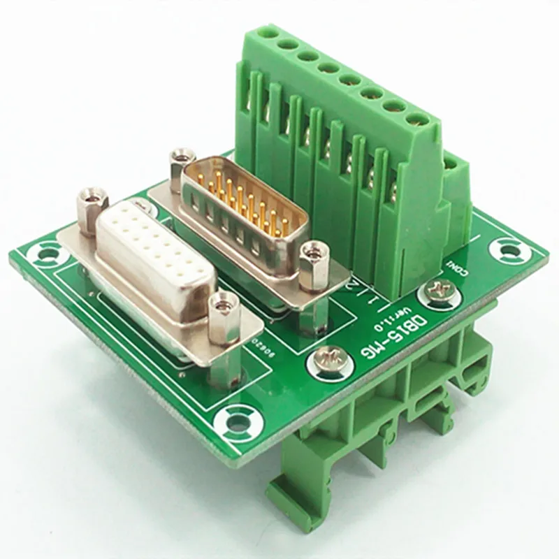 D-SUB DB15High QualityMale / Female Header Breakout Board, Terminal Block, Connector.