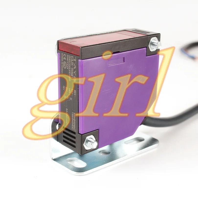 Mirror reflector photoelectric switch E3JK-R4M1 with reflector 4 meters, AC and DC universal.