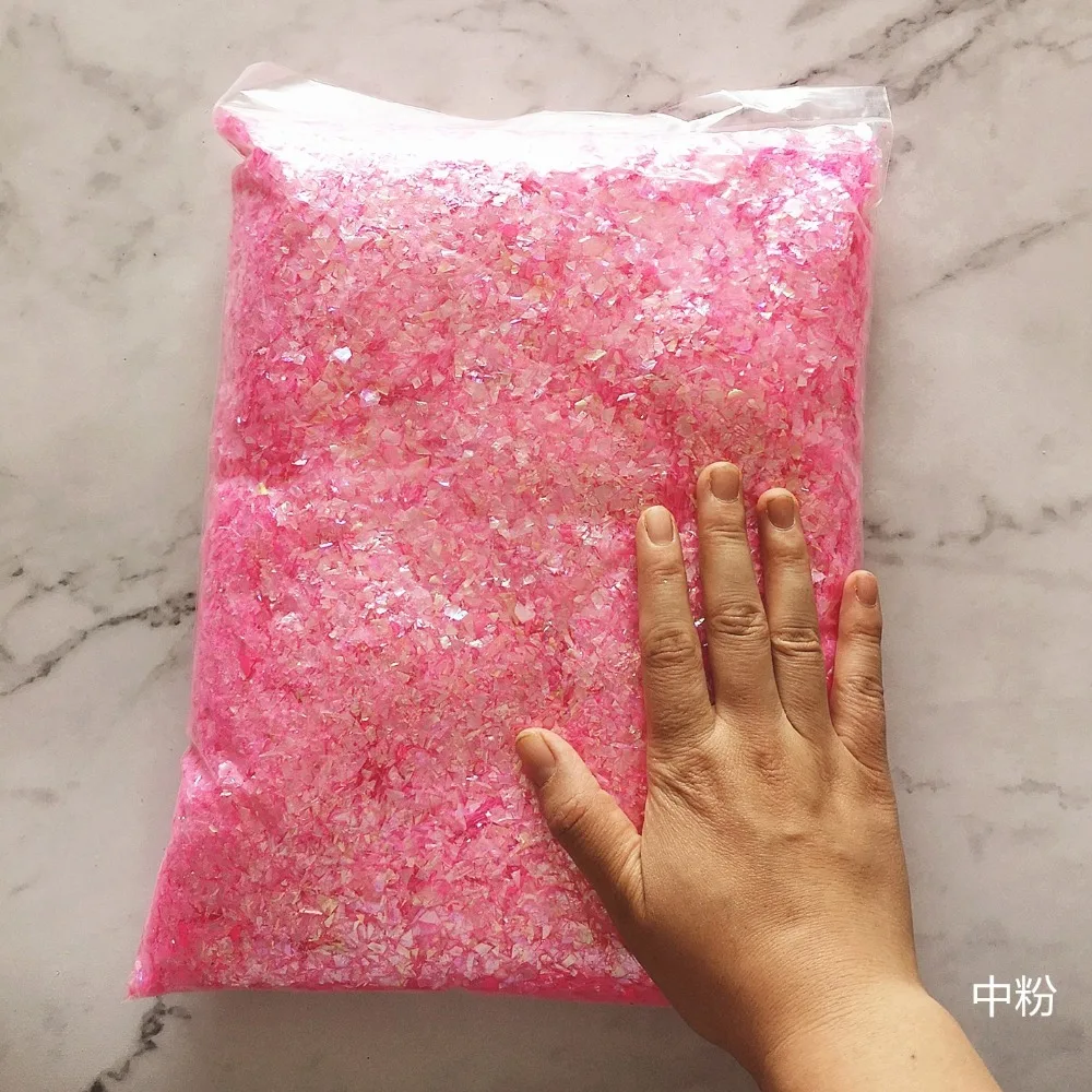 500 g Bonbonpapier, 15 Farben, Muschelpapier, Schleimfüller, Tonspielzeug, DIY-Schleimzubehör, Dekor, Gelee, Schlamm, Handgummi, Ton, Kind – Detail 12