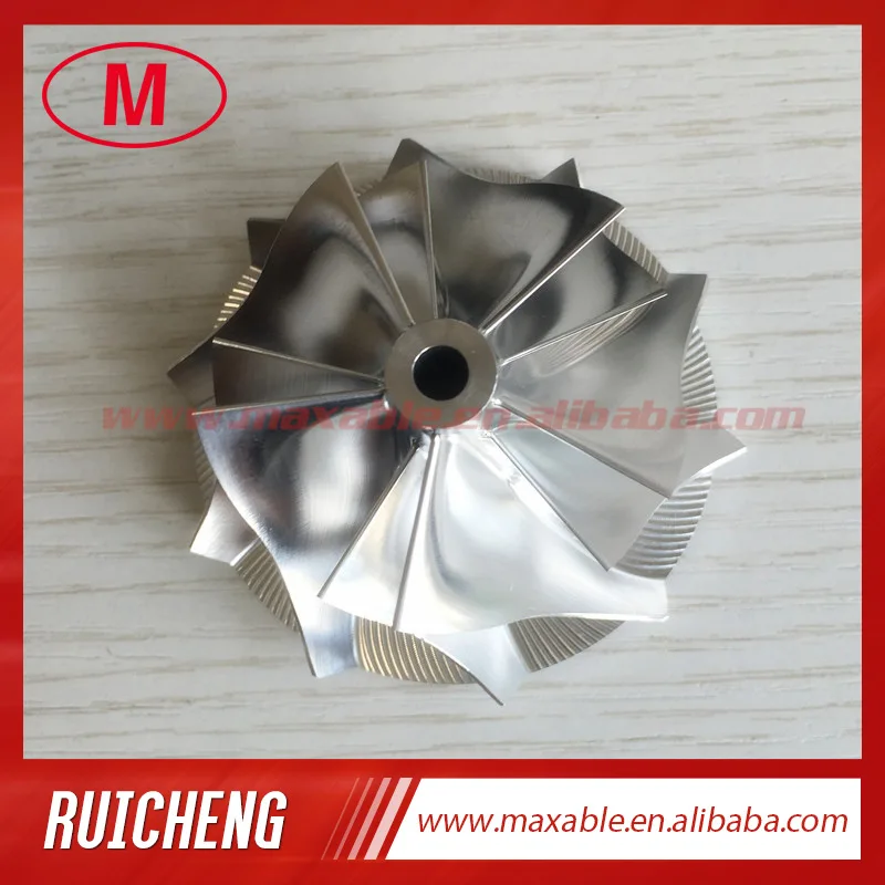 TD04HL 19T 46.02/58.00mm 5+5 blades 49189-X performance Turbocharger milling/aluminum 2618/billet compressor wheel