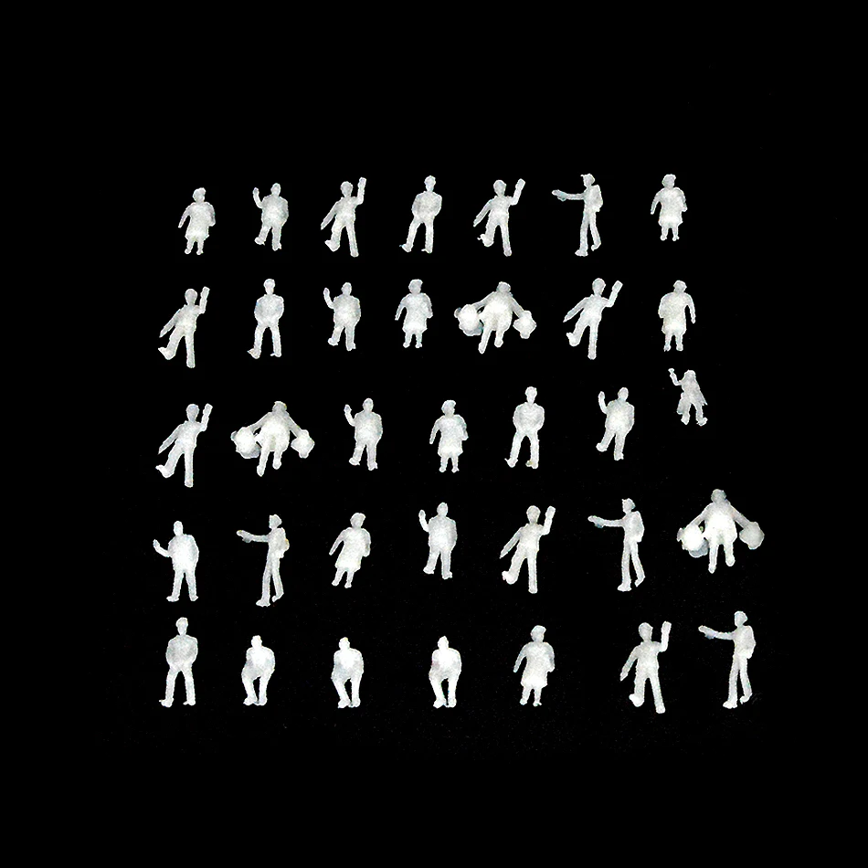 

Scale 1:200 1:150 Miniature White People Model ABS Plastic Figure For Building Sand Table Scene Layout Materials Diorama Kits