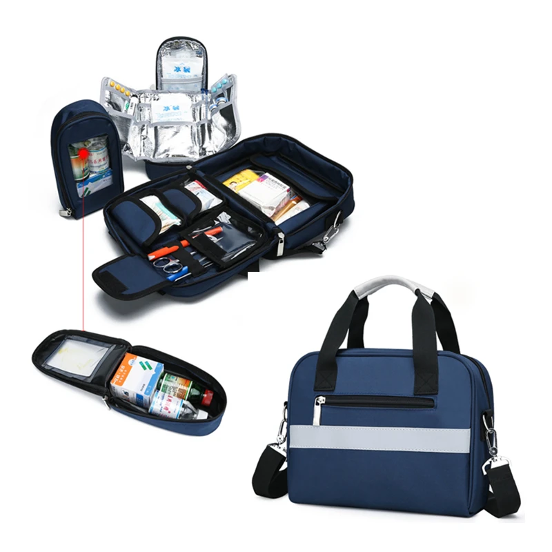 Bolsa de primeros auxilios con aislamiento médico, Kit de emergencia, almacenamiento refrigerado, viaje, Camping, Kits tácticos de supervivencia,