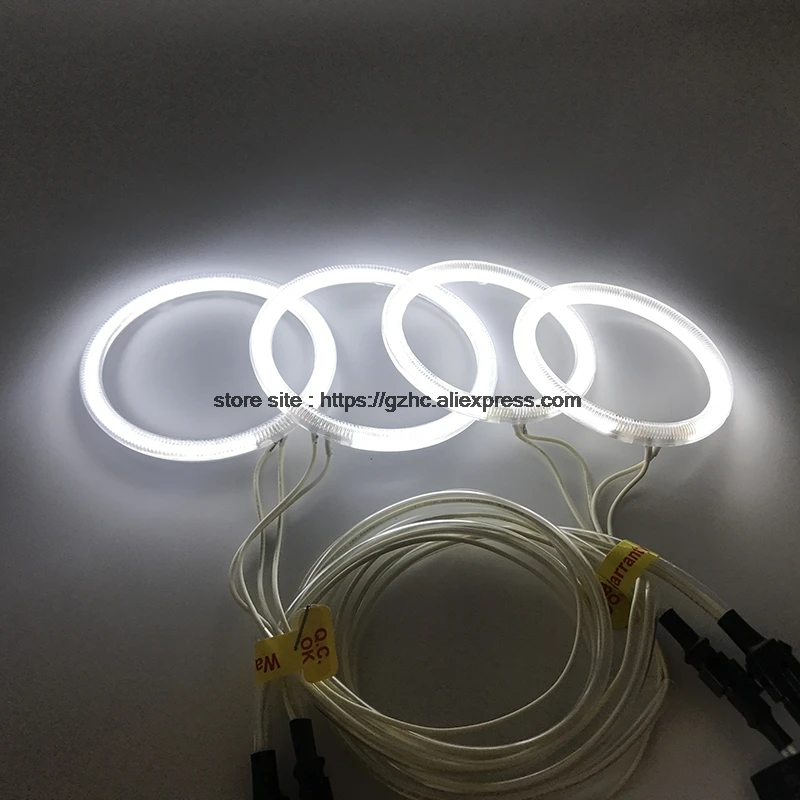 For Hyundai Santa Fe santafe 2007 - 2012 Ultra Bright Day Light DRL CCFL Angel Eyes Demon Eyes Kit Warm White  Ring