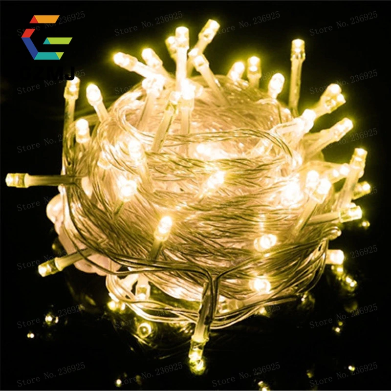 50M 400 LED String Fairy Light AC220V impermeabile esterno colorato Led natale luce di natale per matrimonio festa di natale