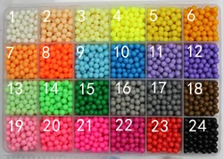 200szt / worek 5mm Spray wody Magic Beads kids toys supplement 3D puzzle Educational perlen Toys For Children игрушки для детей