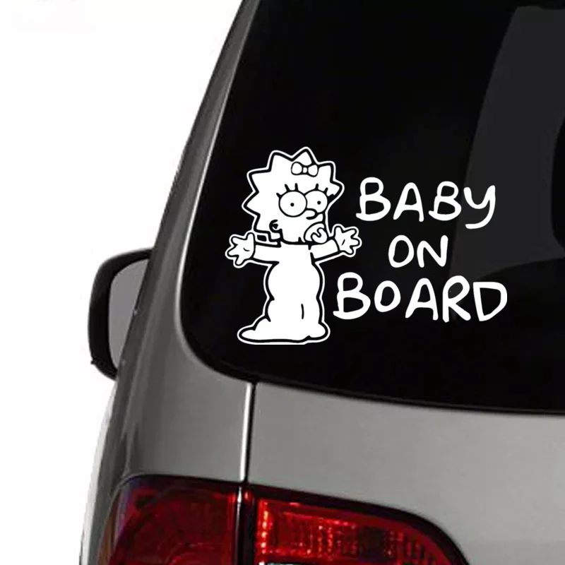 15*21cm Baby on Board funny car sticker vinyl decal car auto stickers for car bumper window