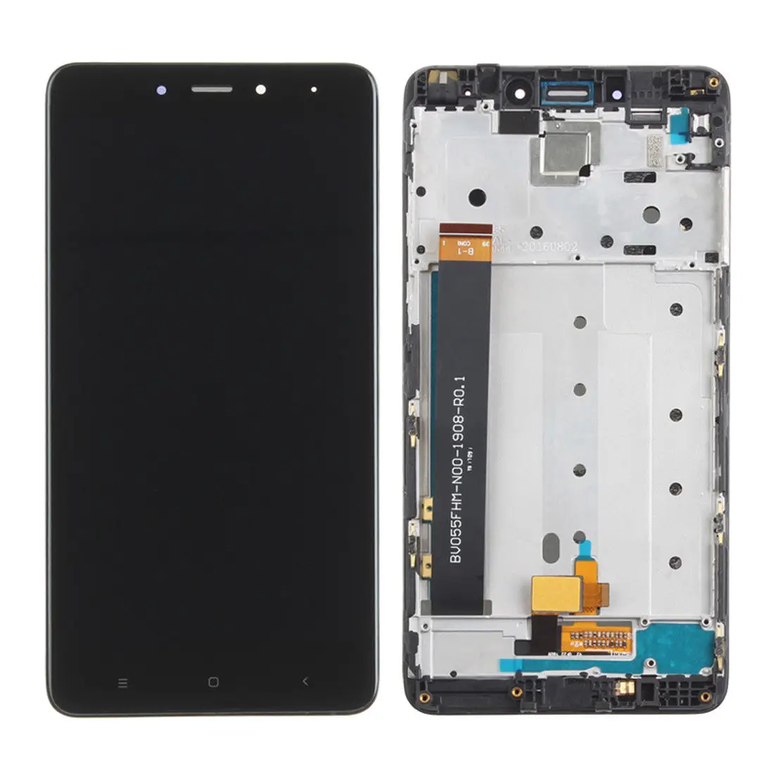 for xiaomi redmi note 4 LCD display digitizer assembly with Frame touch screen 5.5\'\' lcd replacement for redmi mi note4 lcd