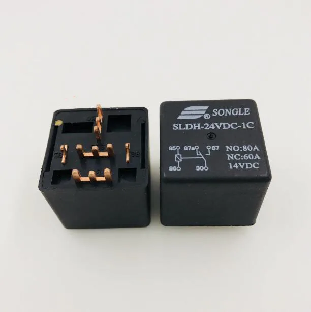 

auto car 24V relay SLDH-24VDC-1C SLDH-24VDC-1C-24VDC SLDH24VDC1C 24VDC DC24V 24V 80A 14VDC 5PIN