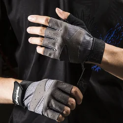 Unisex fitness gloves men dumbbell equipment horizontal bar exercise wrist cycling half finger elastic gloves Mitts D28