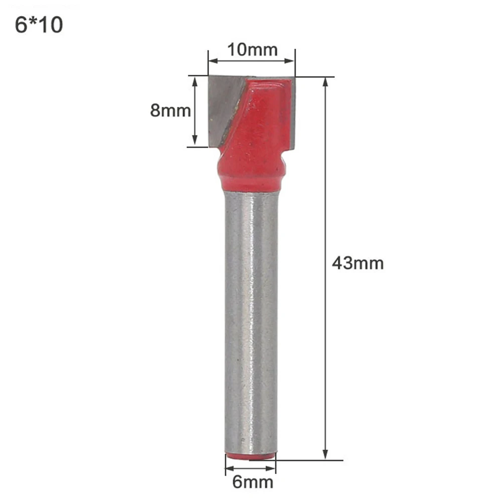 Brocas de molino de extremo de enrutador CNC de vástago de 6mm, broca de enrutador inferior de limpieza, herramienta de corte de molino de extremo