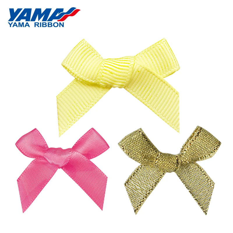 YAMA-Hand-Tied Plaid Ribbon, Hand-Tied Bow, Grosgrain Gold and Silver Edge, Suitable for Baby Gifts, 37mm ± 3mm, 33mm ± 3mm, 200