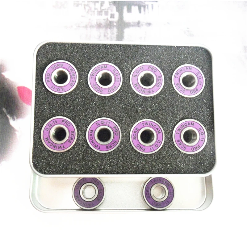 Oiled ILQ-11 ABEC9 Chrome Steel 608 Inline Skating Bearing for SEBA High HV Powerslide Speed Track Racing Quiet 608rs Bearings