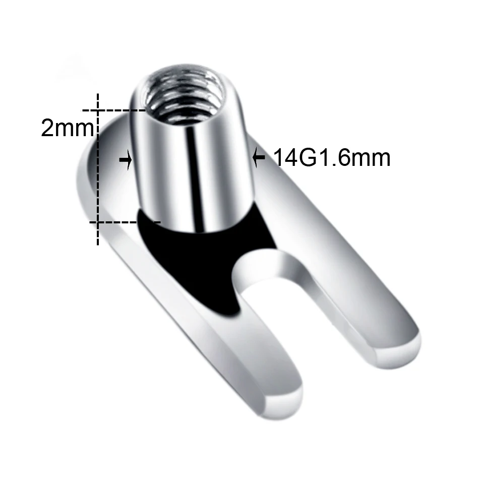 1PC G23 Titanium Dermal Anchor Skin Diver Base Surface Barbell Piercings Micro Dermal Anchor Tops Mamilo Pircings Body Jewelry