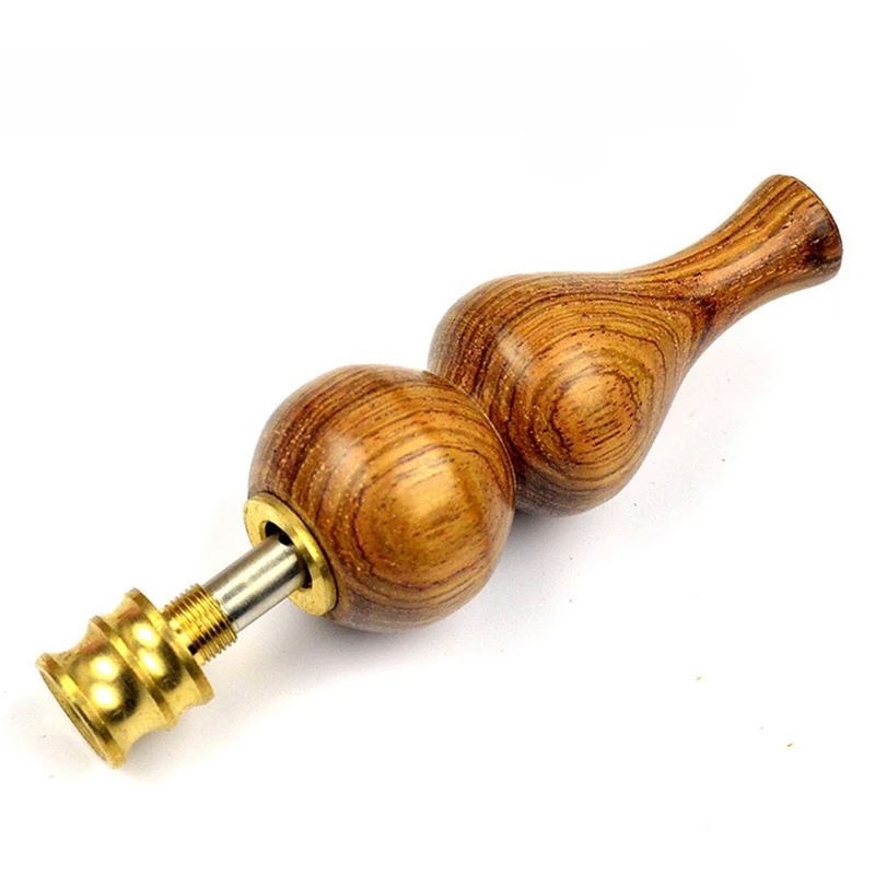 Gourd Shape Mahogany Pipes Wood Smoking Pipe Portable Cigarette Holder Filter Tobacco Pipe Gifts Narguile Smoke Mouthpiece