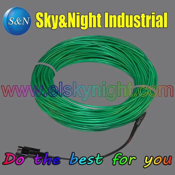 Electroluminecent Wire/Neon EL Wire 3M(1.5mm)+3V Inverter-Green+Free Shipping