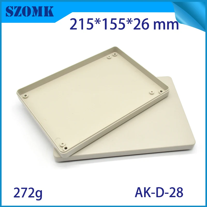 1Piece 215*155*26mm szomk customizable plastic box for electronics enclosure housing standard abs plastic casing device box