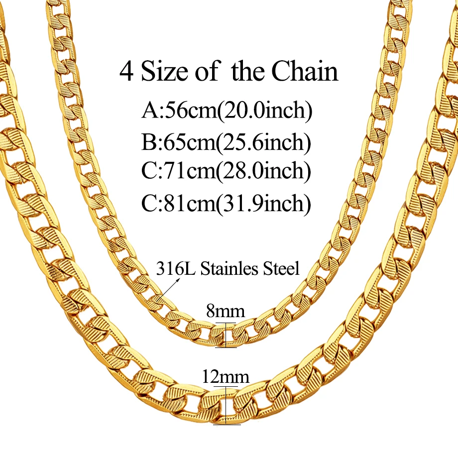 Men Women\'s Dubai Jewelry Sets Gold Color Stainless Steel Necklace Bracelet Set Hiphop Curb Cuban Thick Chain Wholesale Jewelry