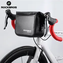 ROCKBROS Waterproof Bicycle Bags Bicycle Front Bag 4L Rear Bag Bicycle Front Tube Pocket Single Shoulder Bag Cycling Accessories