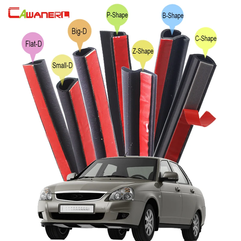 

Cawanerl Whole Car Hood Door Trunk Seal Sealing Strip Kit Fillers Weatherstrip For Lada Priora 110 111 112 Samara Kalina