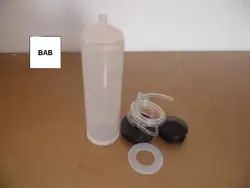1 Sets NEW Thickening explosion-proof 300CC Helix Luer Lock Tip Dispenser/dispensing Syringe Barrel with Adapter (metal cover)
