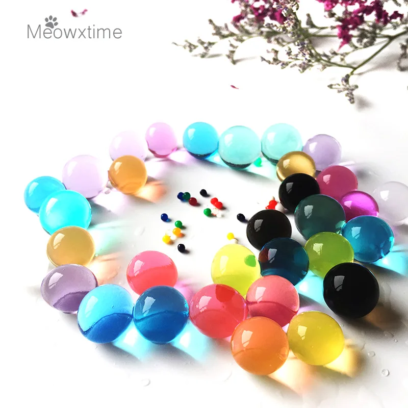 4 Styles Pearl Shape Crystal Soil Mud Hydrogel Gel Growing Glitter Orbiz Water Balls Water Beads Set Home Decor