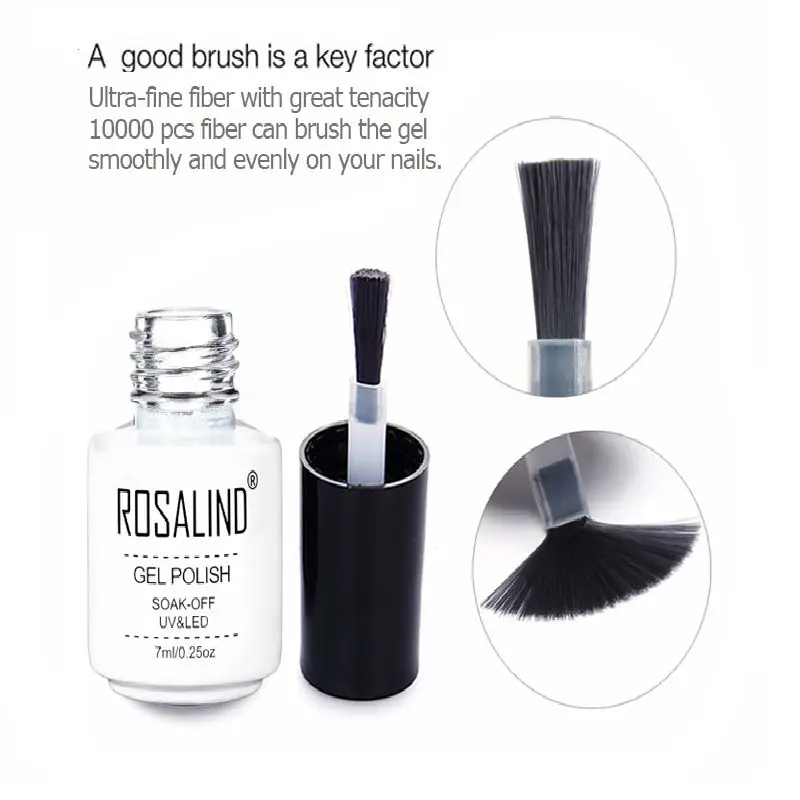 ROSALIND 7ml Basis Top Gel Für Nägel Primer Gel lak Nagellack Set Semi Permanent Nagel Foundation UV LED gel Lack Keine wischen