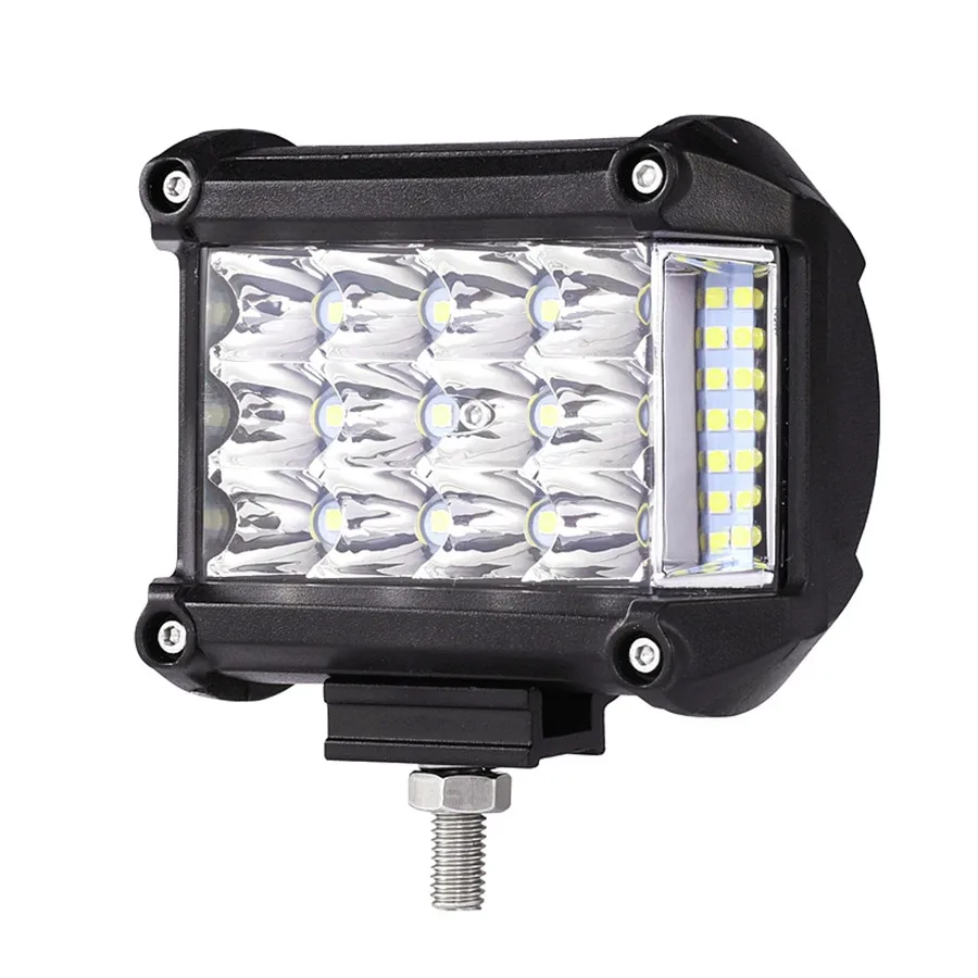 4 polegadas 57w lado luminoso led luz de trabalho carro lâmpada de condução barra de luz offroad feixe combinado para 4x4 caminhões veículos fora de estrada