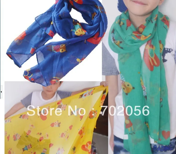 

children'sScarf Sarongs Hijabs Bandanas wrap shawl poncho 160*50cm mixed color 18pcs/lot #3357