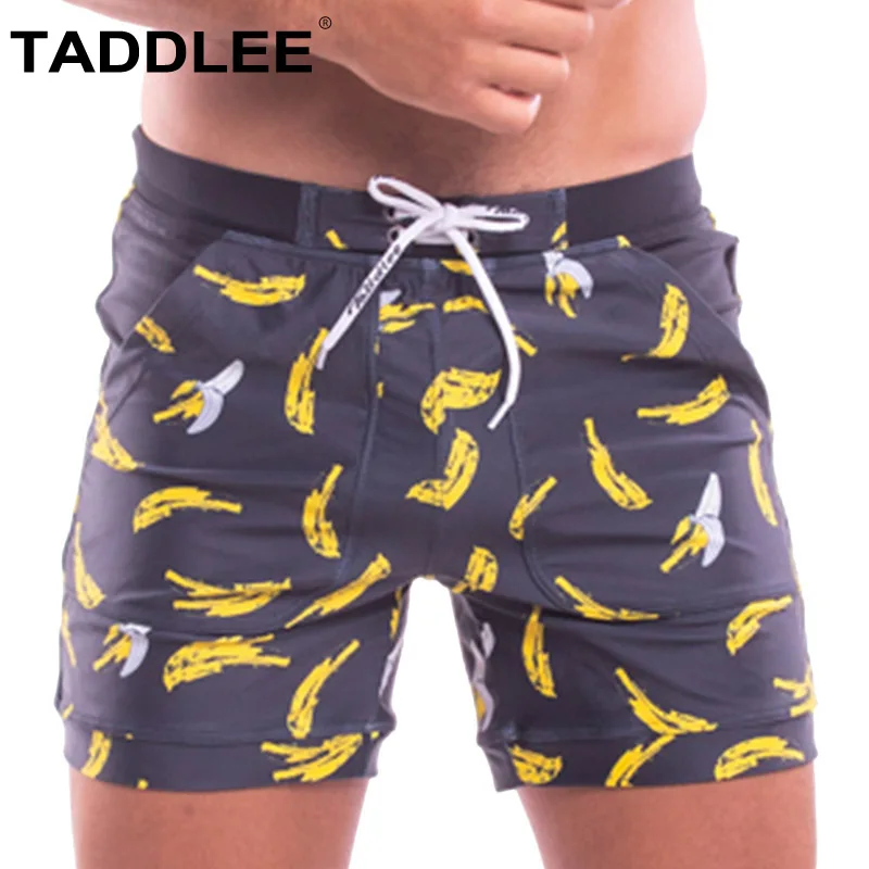 

Taddlee Brand Mens Swimwear Bikini Swimsuits Swim Trunks Briefs Shorts Sexy Bathing Suits Long Board Shorts Square Cut Swim Suit