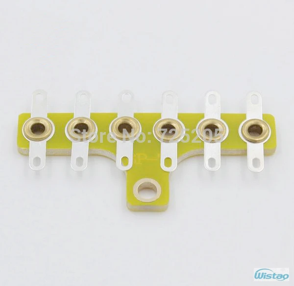 T-style Scaffolding Six copper Pins Gold-plated phosphor bronze for Tube Amplifier HIFI DIY 、