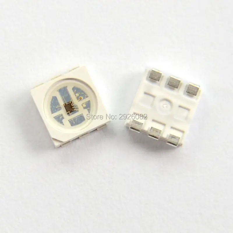 Imagem -04 - Chip Led 5050 Smd Rgb Led Incorporado ic 5v 0.3w 60ma 1000 Peças Bolsa Sop6 Luzes Digitais Coloridas Apa107 Apa102 Hd107s Sk9822