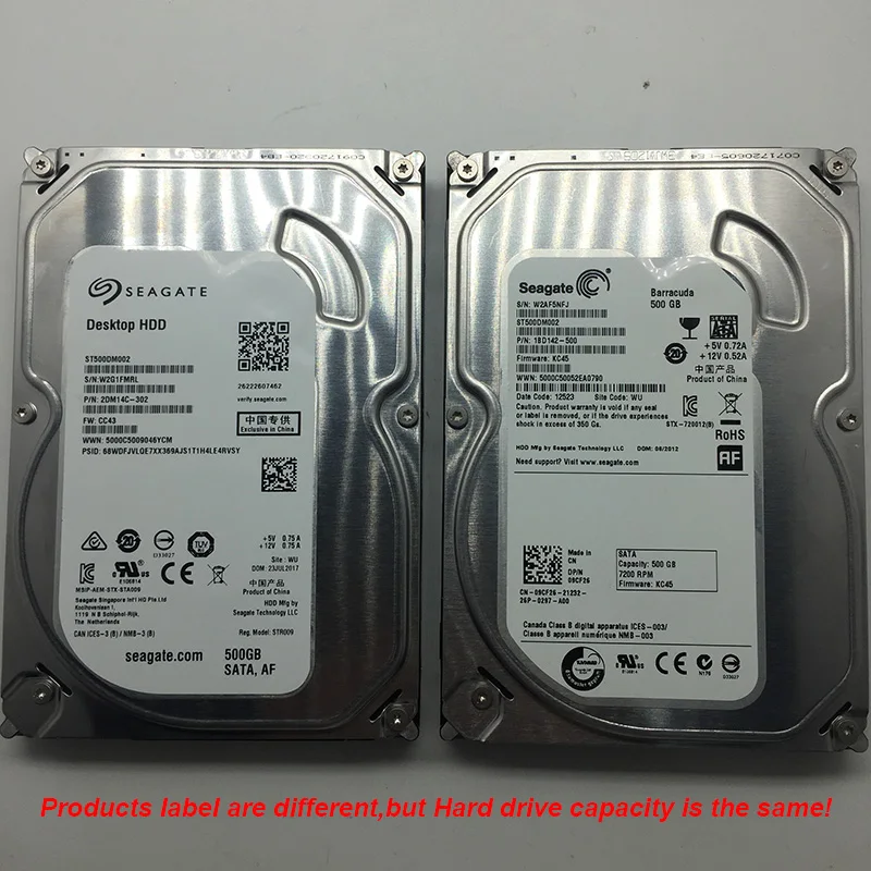 Original Seagate 500GB 3.5 Inch Internal Hard Drive Disk 7200 RPM SATA 2.0  16MB Cache Monitoring HDD For Desktop PC