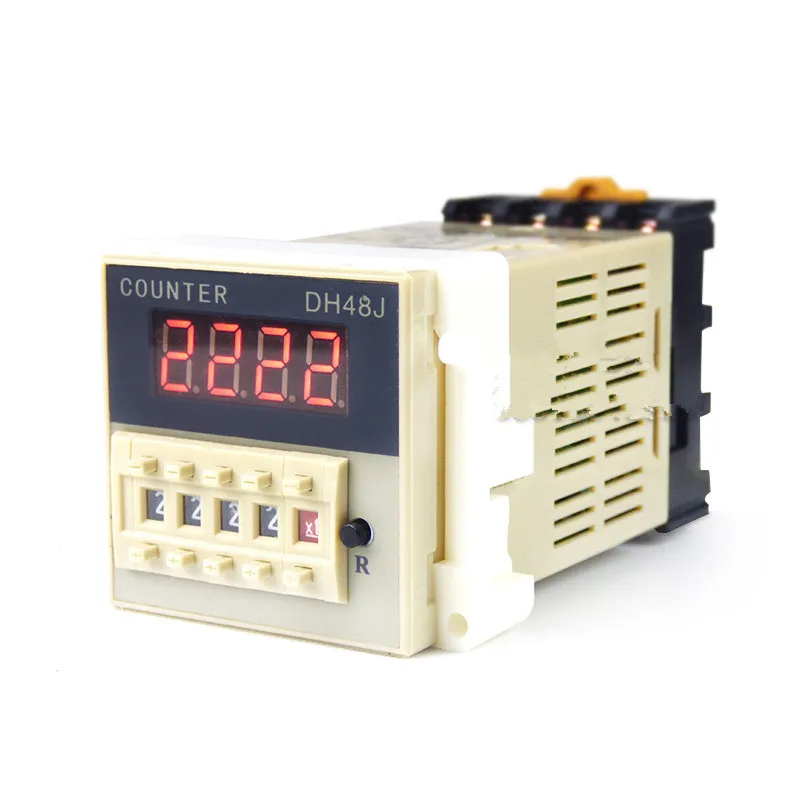 DH48J-8 8 pin  AC220V   contact signal input digital counter relay DH48J series  counting relay