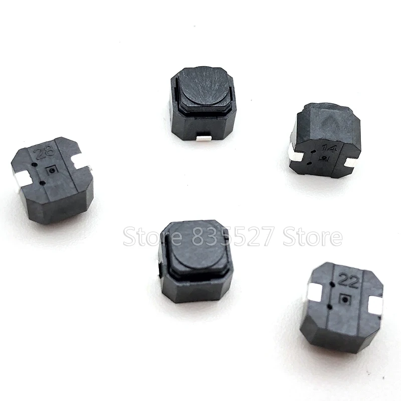 10pcs/lot no sound 6*6*5 SMD Silent Mute Push Button Switch silicone keypad tact switch silicon Switches 6 * 6 * 5 MM