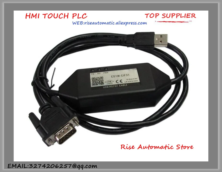 CS1W-CIF31 USB-CIF31 PLC Programming Cable USB To RS232 Convertion Cable Support Win7 Win8 USB/CIF31 CS1WCIF31